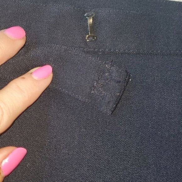 Talbots Stretch Pocketed Zip & Clasp Accent Slit Hem Dress Sz. 10 Pants - Picture 4 of 10